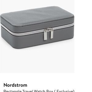 Nordstrom Gray Travel jewelry box NIP , original packaging